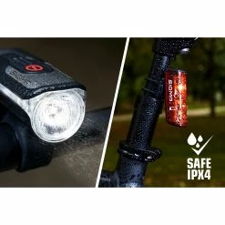 SIGMA AURA 80 USB LED Front Light/BLAZE USB Battery-Powered Rear Light With Brake Light Kit -Monkeylink Salg 1BAC51C192FA33B2EEA35B9FF1C23B3B