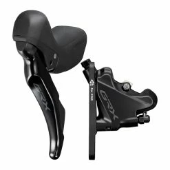 Shimano GRX ST-RX400 Brake/Shift Lever Combination 2x10 Speed With BR-RX400 Disc Brake Caliper (Front Or Rear)