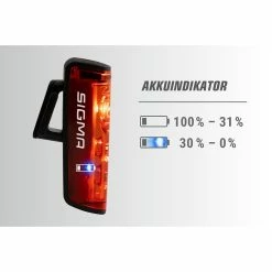 SIGMA AURA 80 USB LED Front Light/BLAZE USB Battery-Powered Rear Light With Brake Light Kit -Monkeylink Salg 8B02DF6C02FB511C7711BCAD01104108